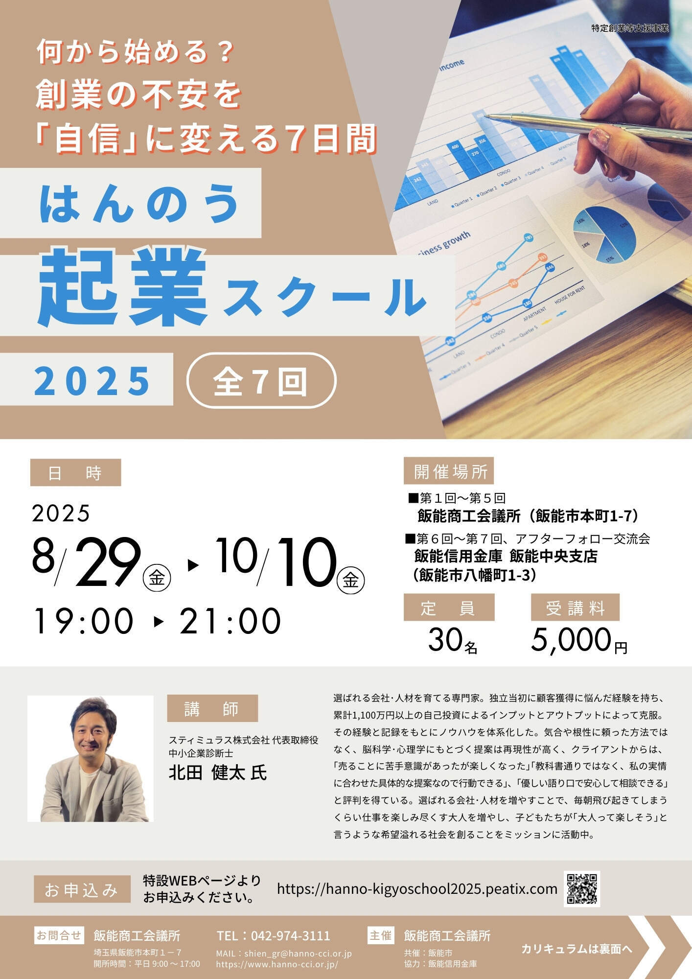 はんのう起業スクールチラシ