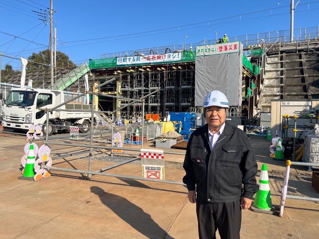 阿須ガード拡幅工事 現地視察の画像