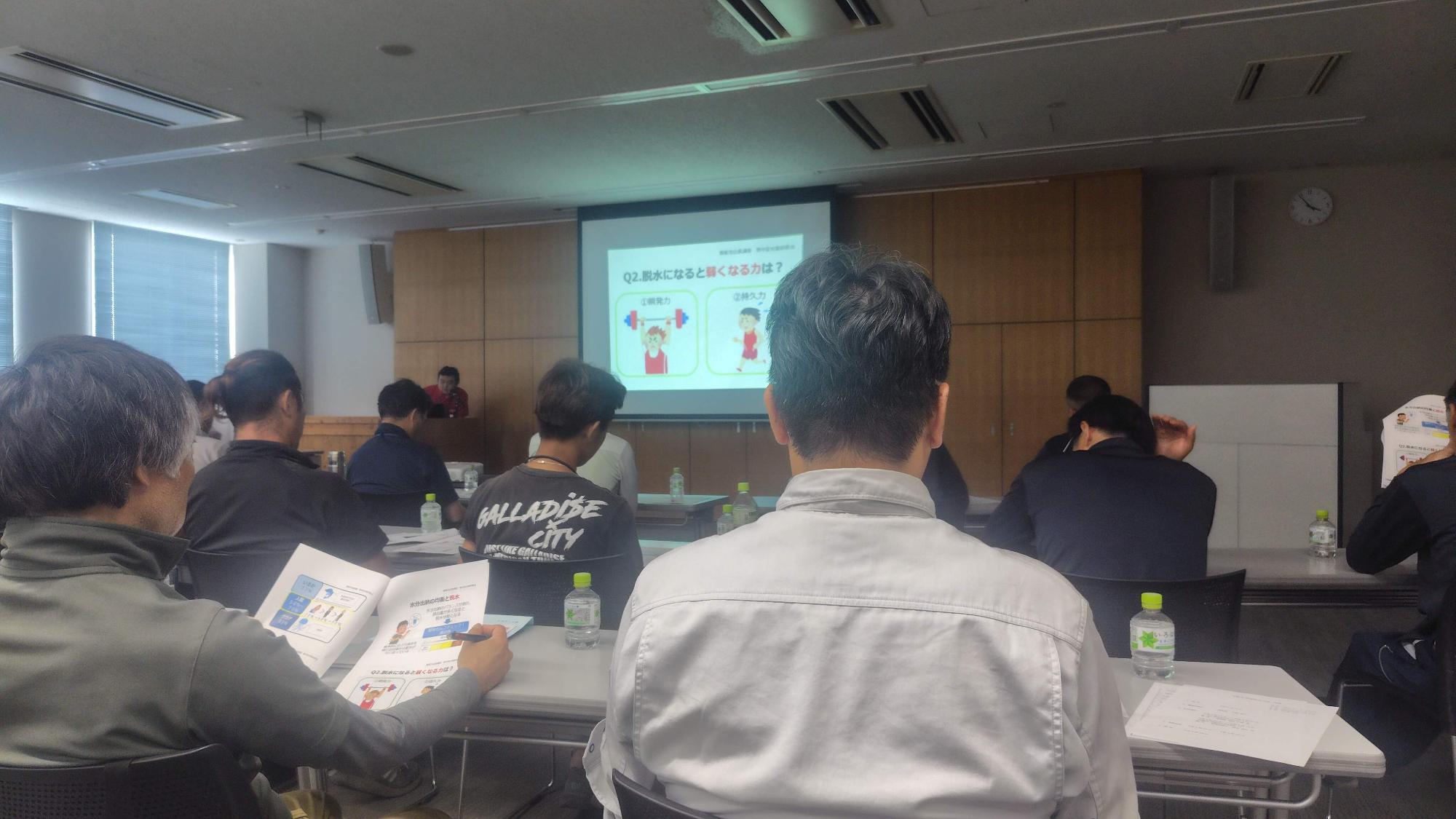 熱中症講話（管理栄養士）の写真