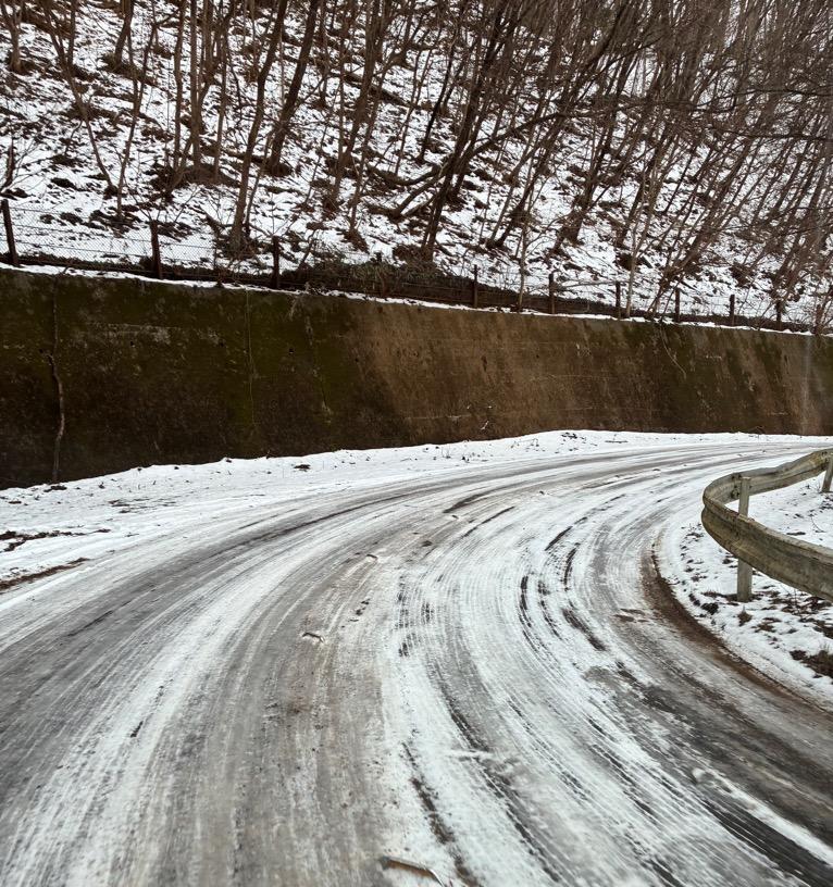 正丸峠積雪状況その1