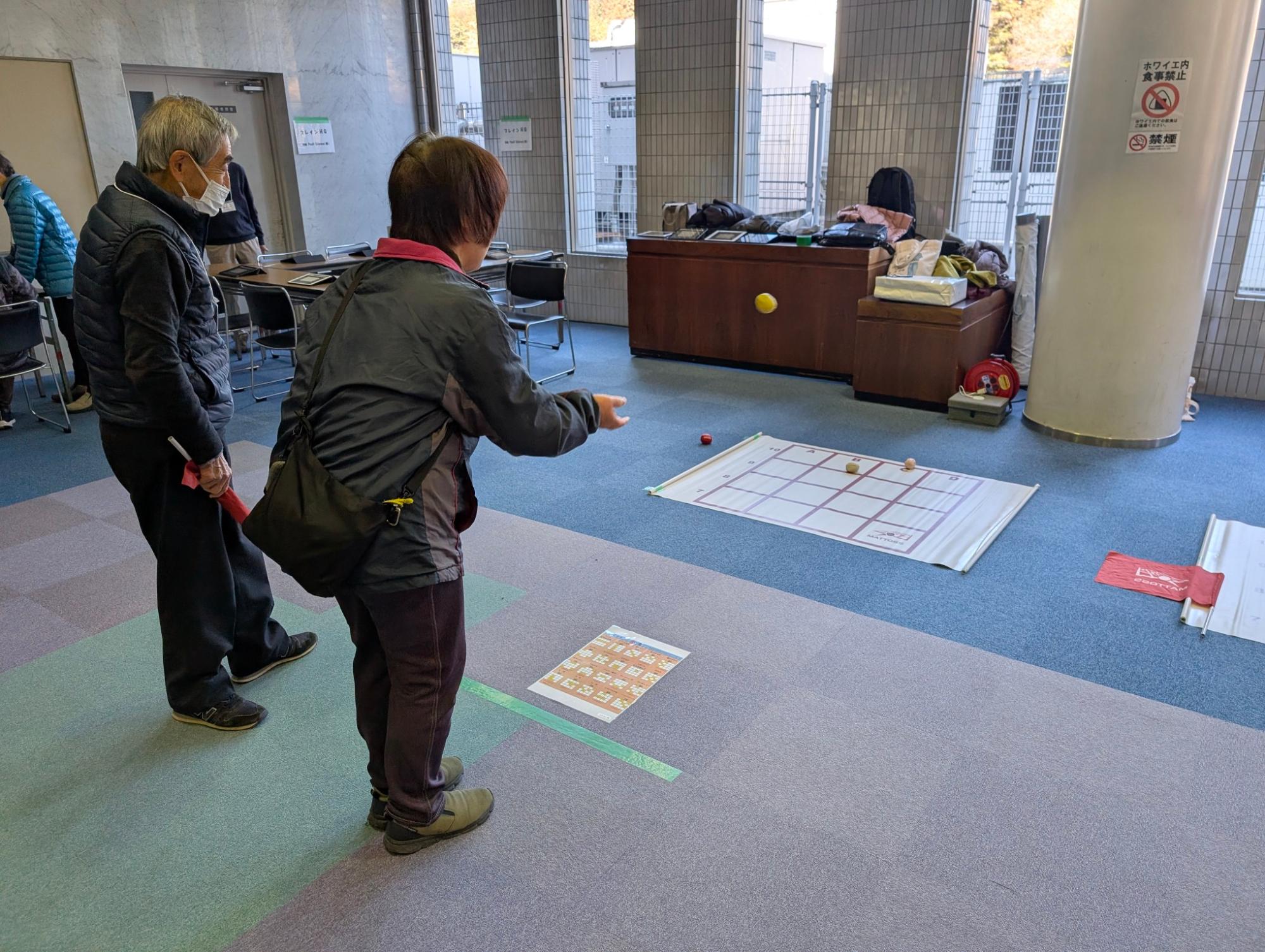 体験ブース脳トレゲームの様子