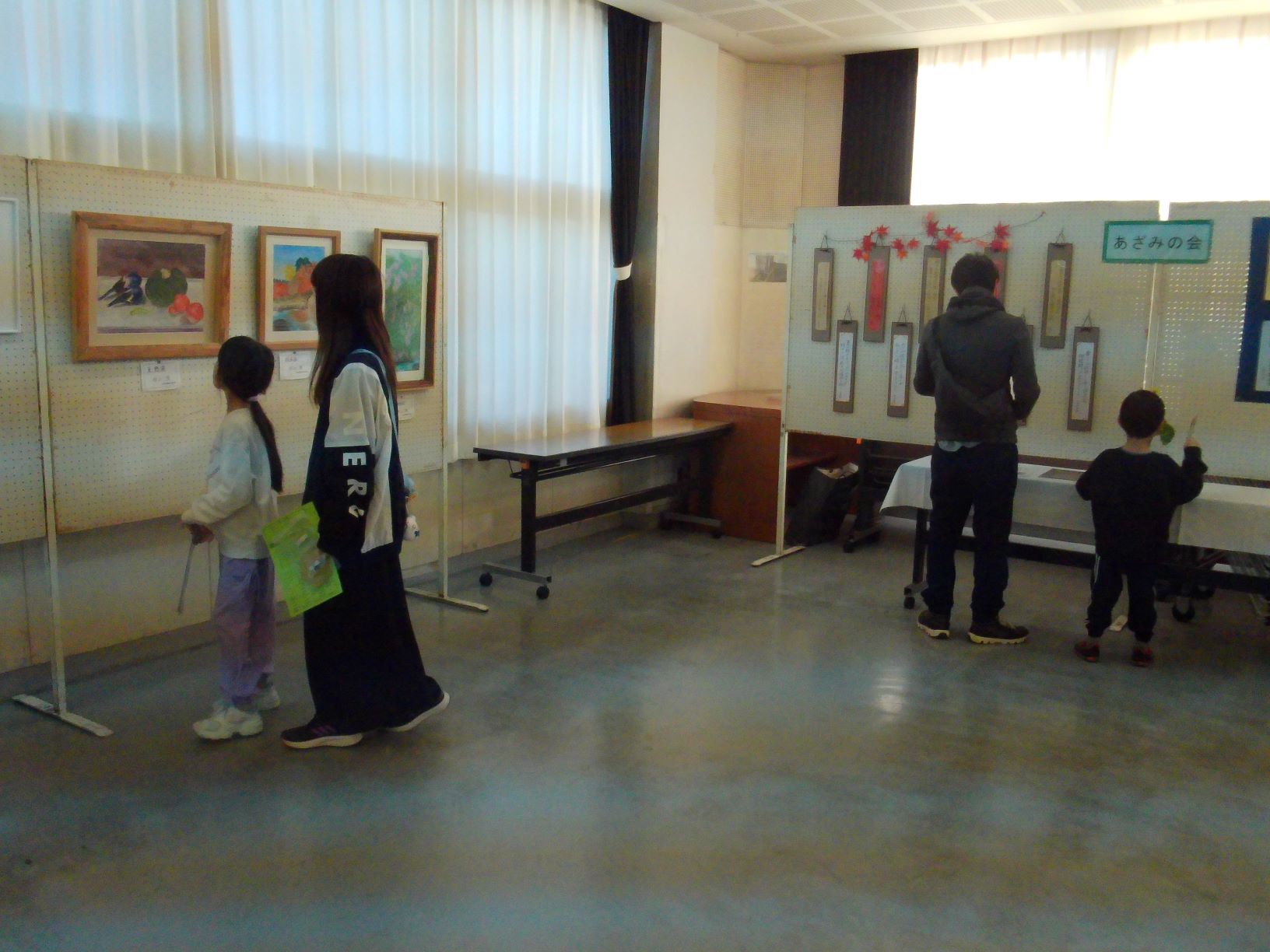 作品展示会場の様子