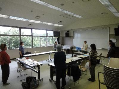 発声練習をしている様子