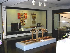 展示物が展示台やガラスケースに展示されている特別展示室の写真