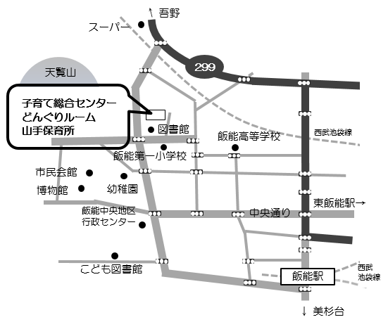 子育て総合センター案内図の画像