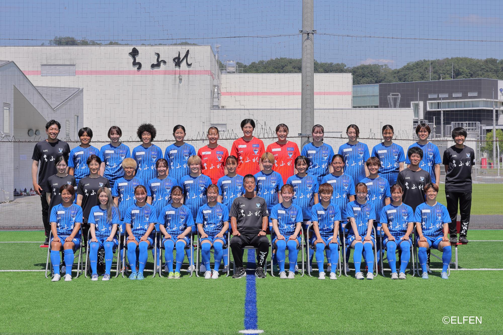 2026-27 SOPMO WEリーグのちふれASエルフェン埼玉のチーム集合写真